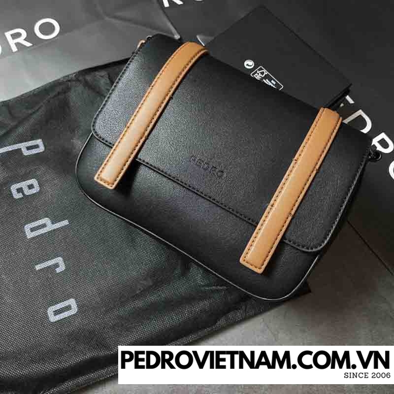 Túi đeo chéo nam Pedro thời trang bn907 đen